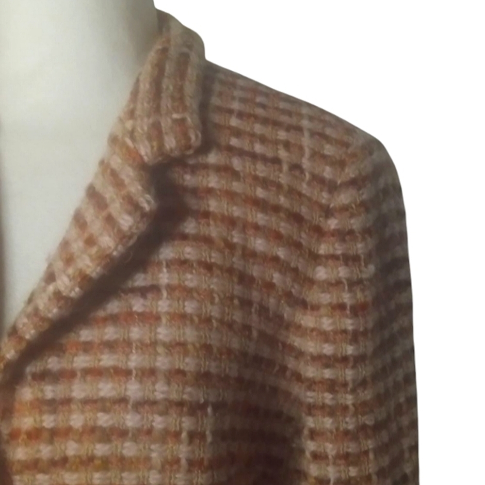 Talbot's Women's Wool Tweed 2 Hidden Button Blazer Lined Size 8 Petite - Picture 6 of 10